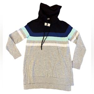 Talbots‎ T by Talbots Hoodie Pullover Sweatshirt Striped Petite New